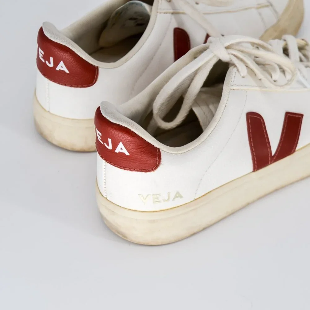 Veja Campo Chromefree Sneakers Extra White Rouille Leather Women's US 7 EU 38 - Picture 7 of 9